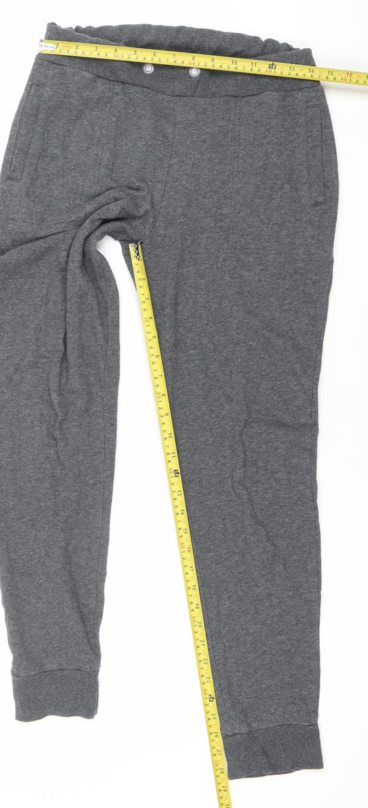 Bench Womens Grey Jogger Sweatpants S Cotton Blend Activewear Trousers