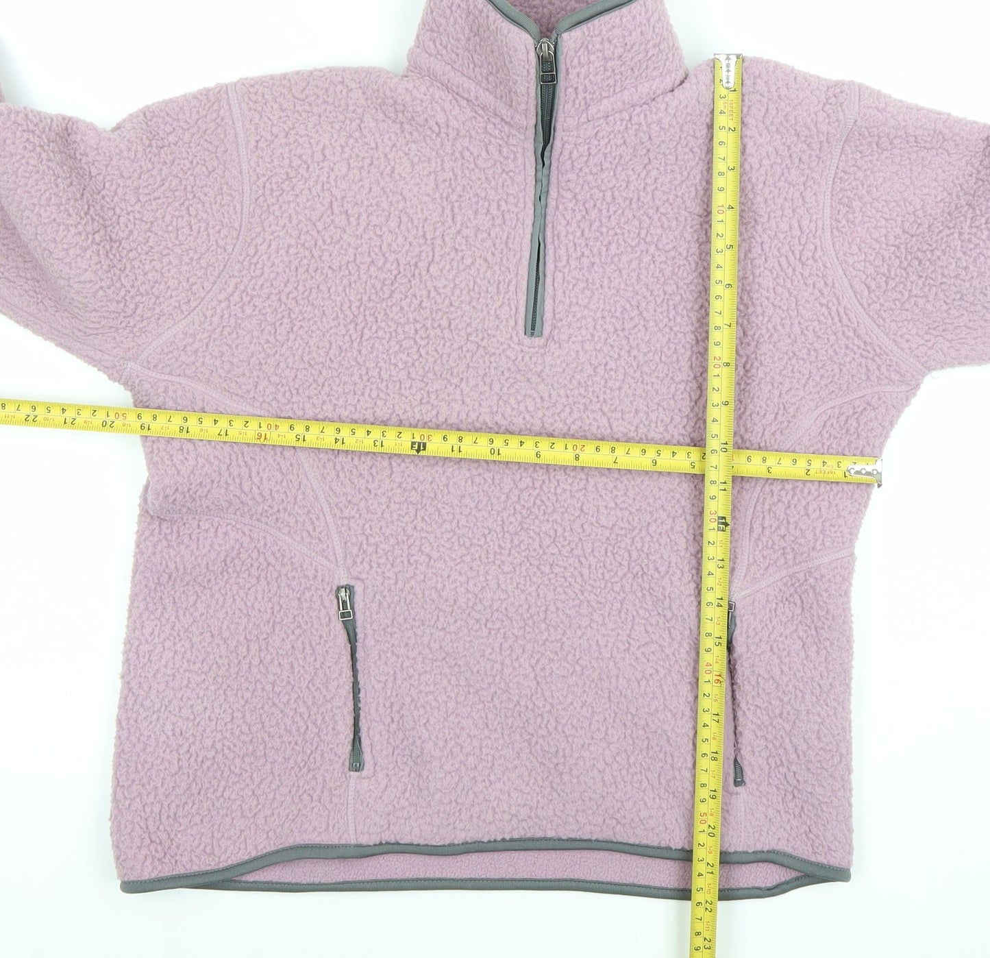 Peter Storm Women’s Purple Fleece Sweatshirt Size 12 Pullover Zip