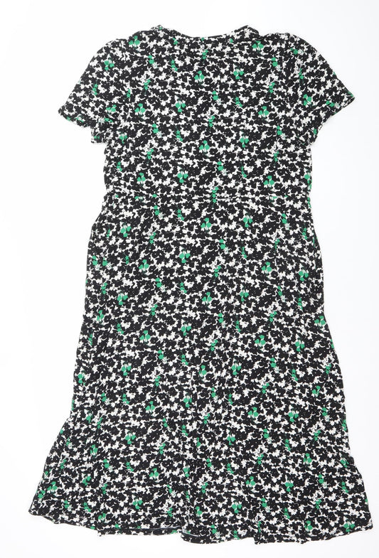 Boden Womens UK 12 Floral Shift Dress Multicoloured Knee Length