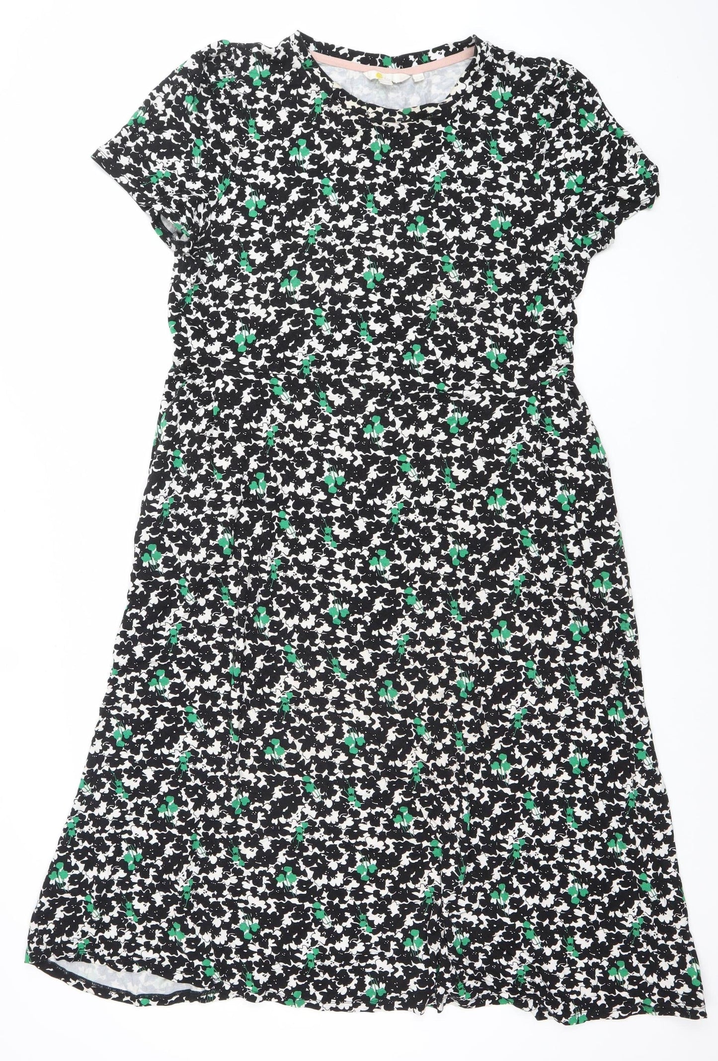 Boden Womens UK 12 Floral Shift Dress Multicoloured Knee Length