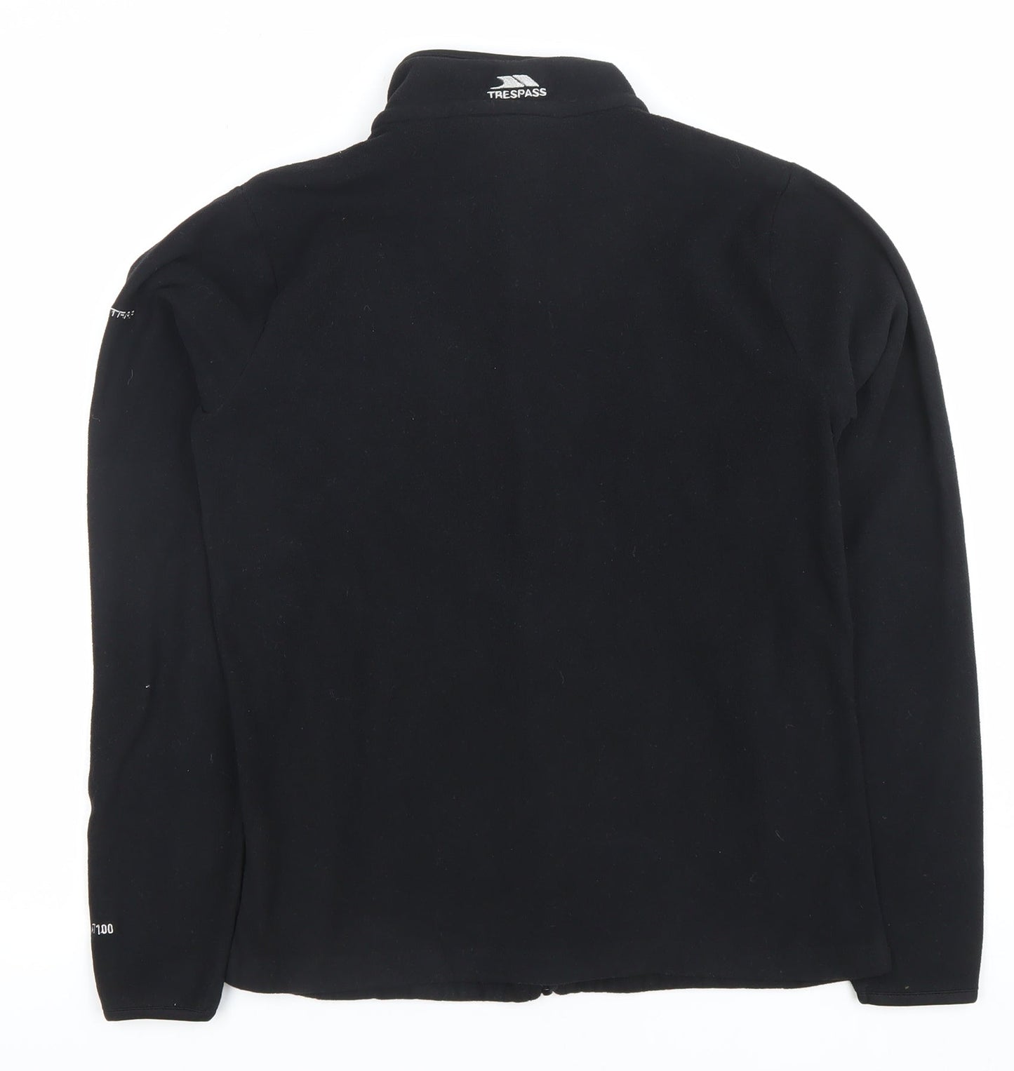 Trespass Womens Black Fleece Jacket UK 12 Medium Full Zip Outdoor