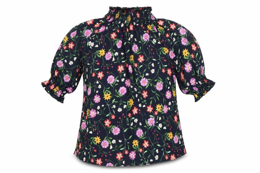 Pebble Bay Womens Multicoloured Floral Blouse Size 12 Tunic Top