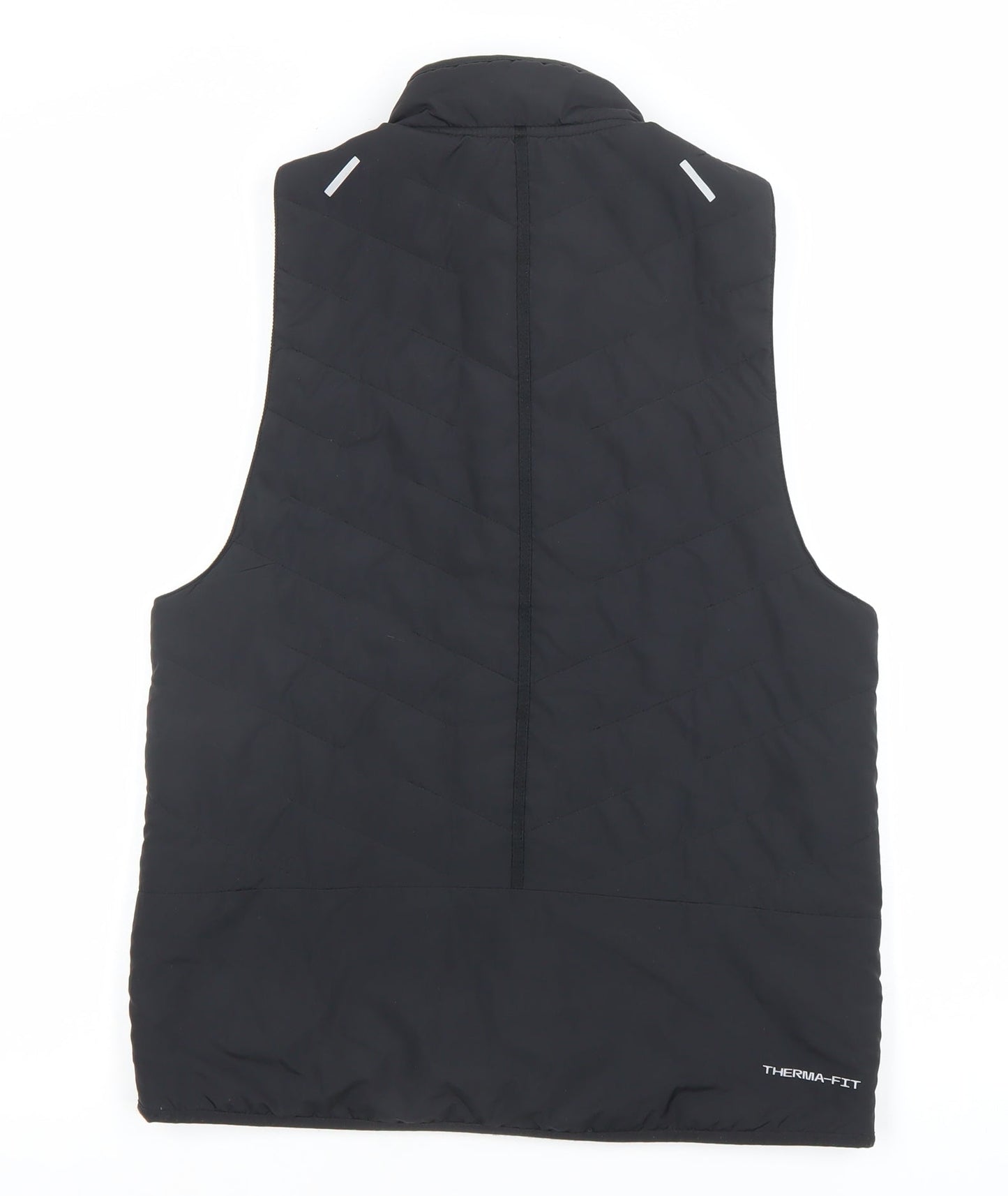 Nike Women Black S Therma-Fit Running Waistcoat Puffer Vest