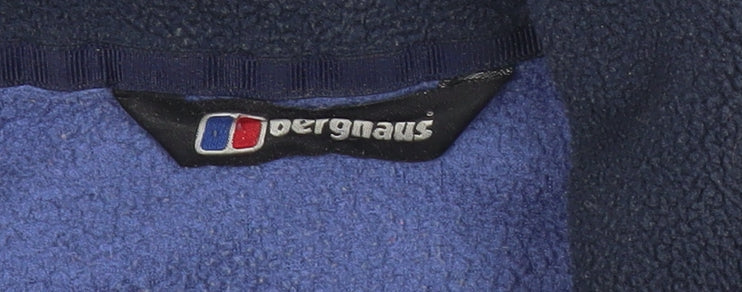 Berghaus Womens Blue Fleece Jacket Size 10 Outdoor Full Zip