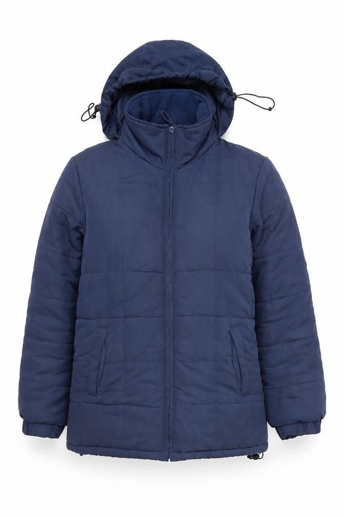 Hawkshead Men’s Blue Puffer Jacket S Hooded Polyester Winter Coat