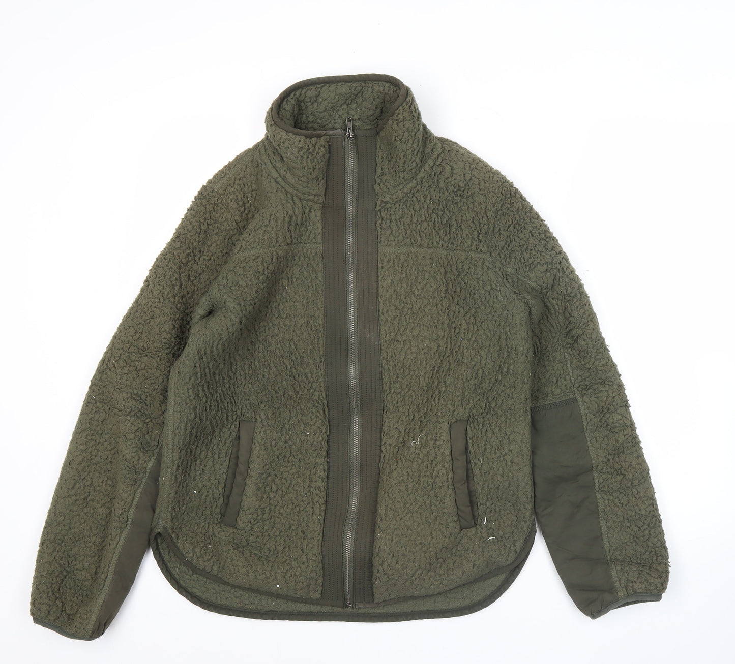 Abercrombie & Fitch Women’s Green Sherpa Fleece Jacket Size S