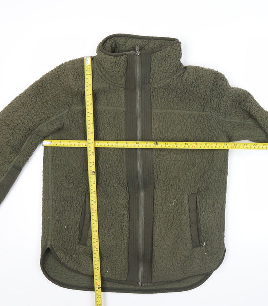 Abercrombie & Fitch Women’s Green Sherpa Fleece Jacket Size S