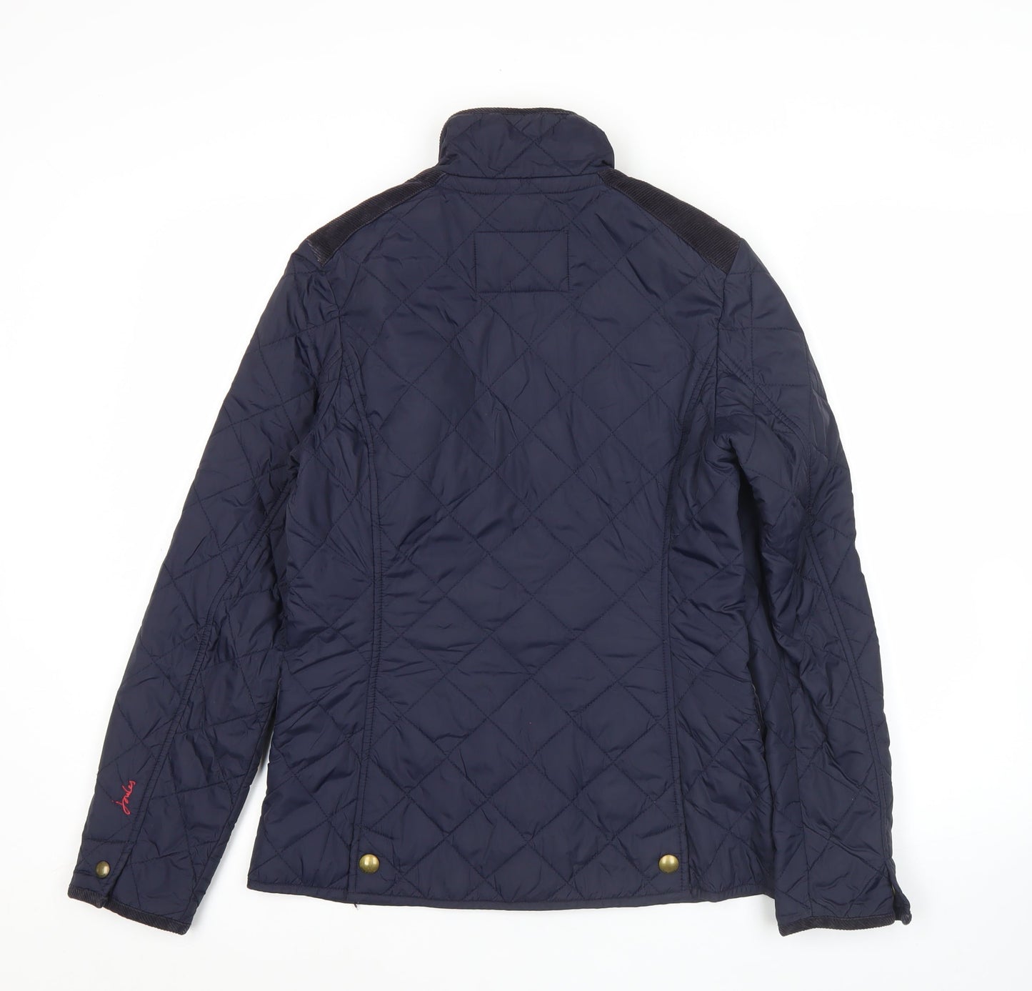 Joules Womens Blue Quilted Mid-Length Jacket Size 8