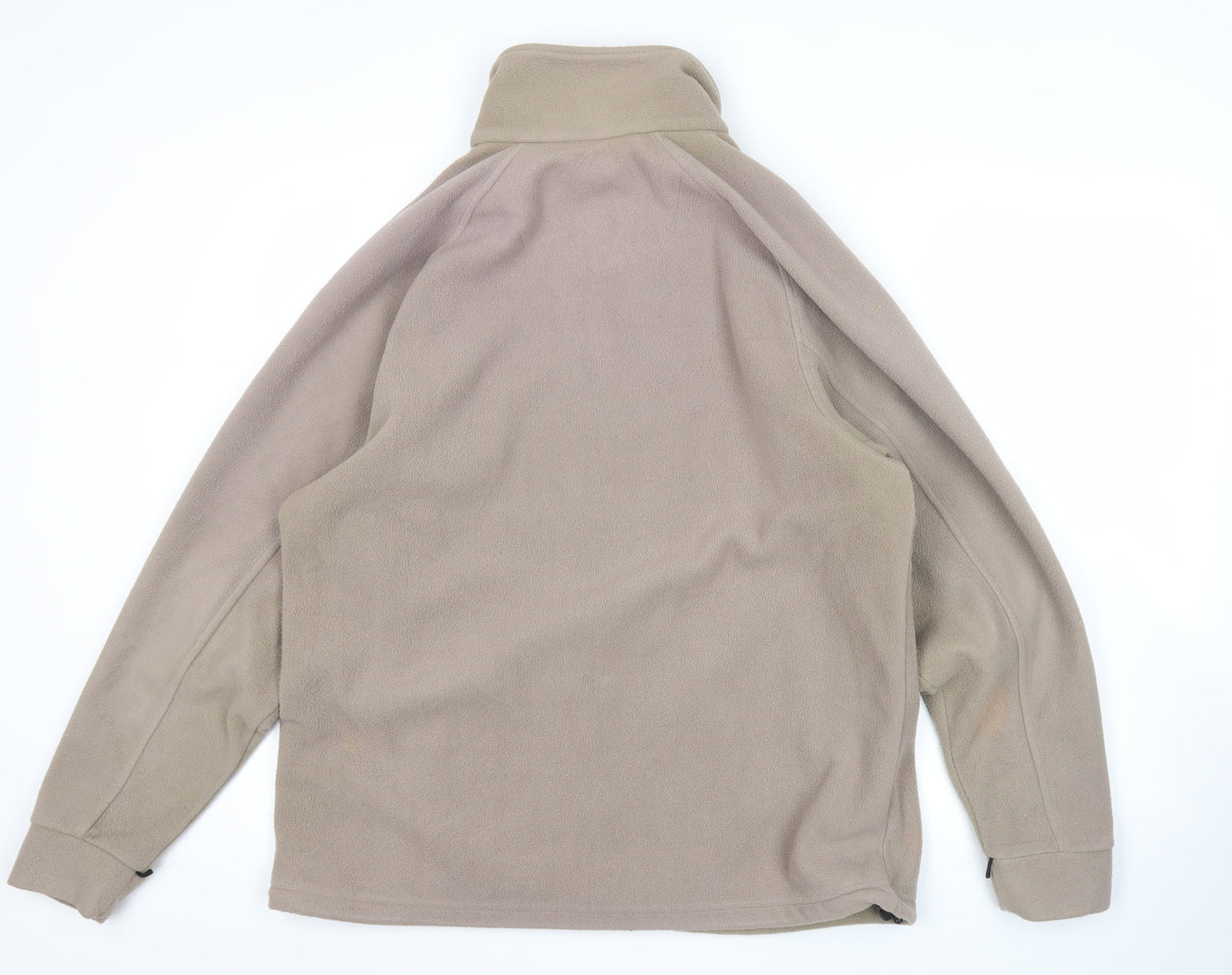 Regatta Mens Beige Fleece Jacket UK M Full Zip Outdoor Hiking