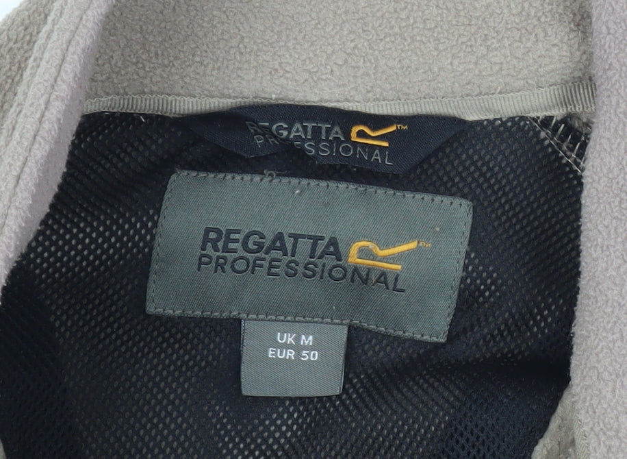 Regatta Mens Beige Fleece Jacket UK M Full Zip Outdoor Hiking