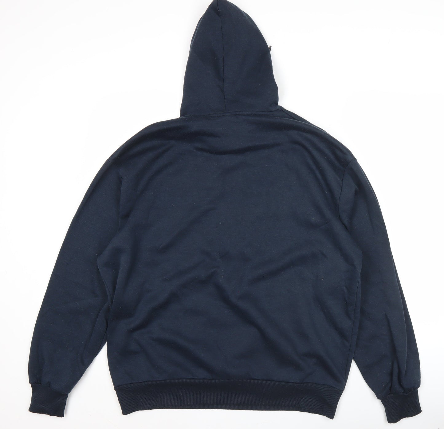Lee Cooper Men’s Blue Pullover Hoodie XL Logo Regular Fit
