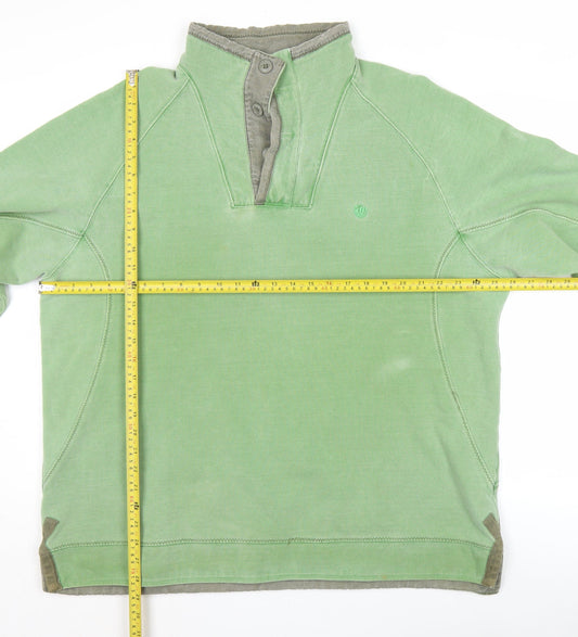 Fly Fishing Originals Men’s Green XL Henley Sweatshirt Cotton