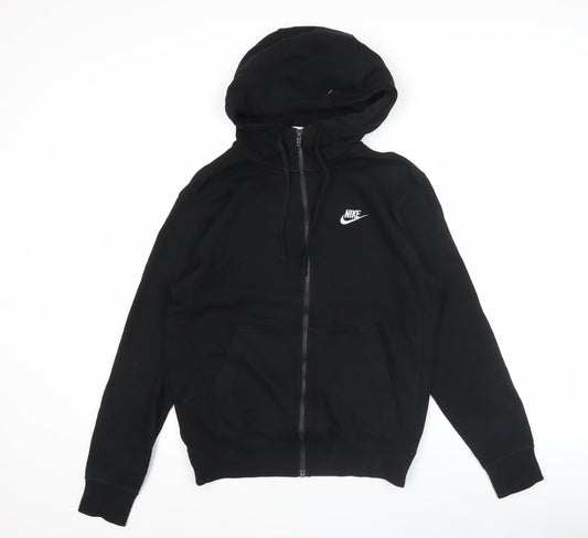 Nike Men’s Black Full Zip Hoodie Sweatshirt Size S Regular Fit