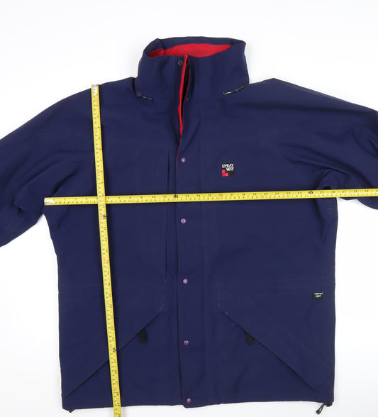 Sprayway Men’s Blue Waterproof Outdoor Jacket L Hiking Rain Coat