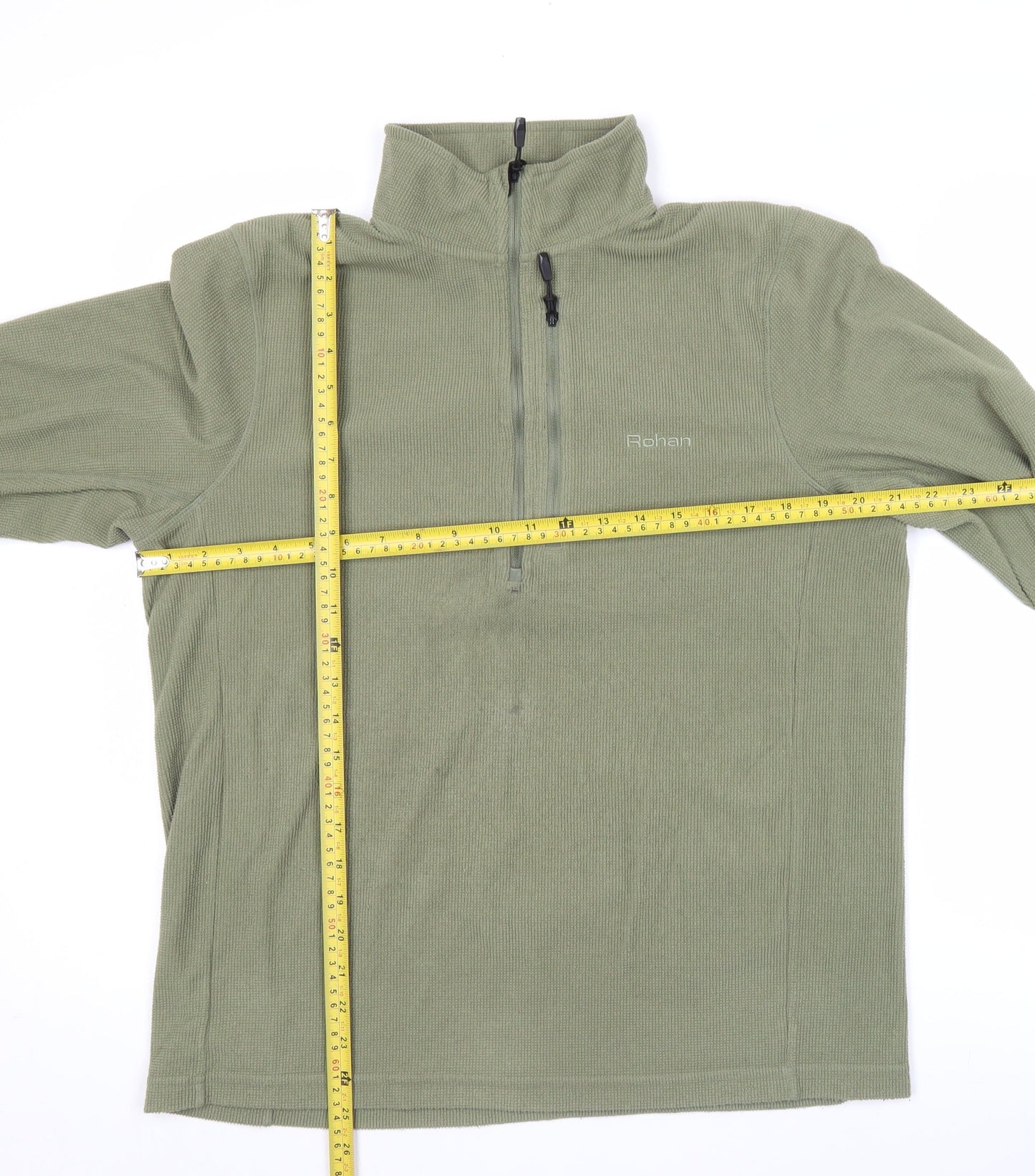 Rohan Mens Green M Fleece Pullover Sweatshirt 1/2 Zip Outdoor Hiking