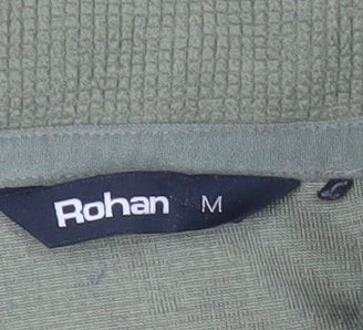Rohan Mens Green M Fleece Pullover Sweatshirt 1/2 Zip Outdoor Hiking