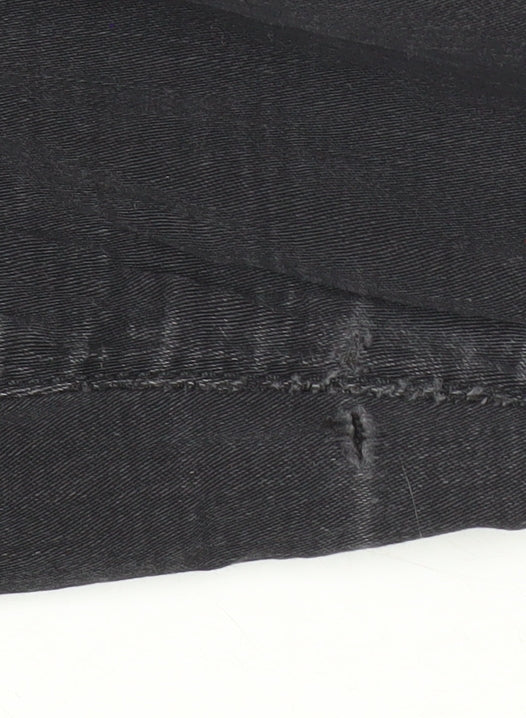 Savida Womens Black Size 16 Slim Jegging Jeans with Ankle Zip