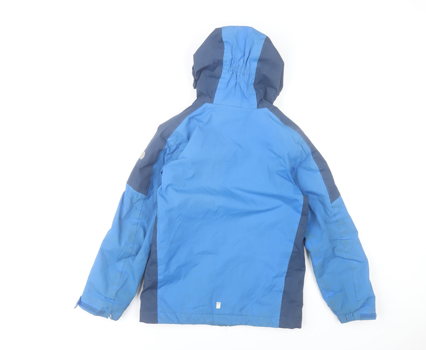 Regatta Boys Blue Waterproof Rain Coat Jacket 9-10 Years Hooded Outdoor