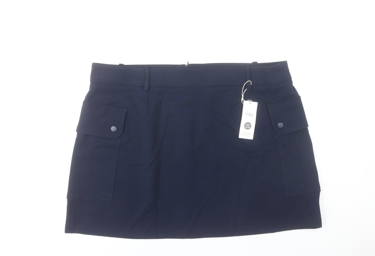 Marks and Spencer Women’s Blue Size 22 Cargo Short Skirt