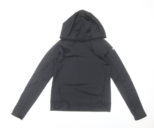 Under Armour Womens Black XS Pullover Hoodie ColdGear Fitted Activewear