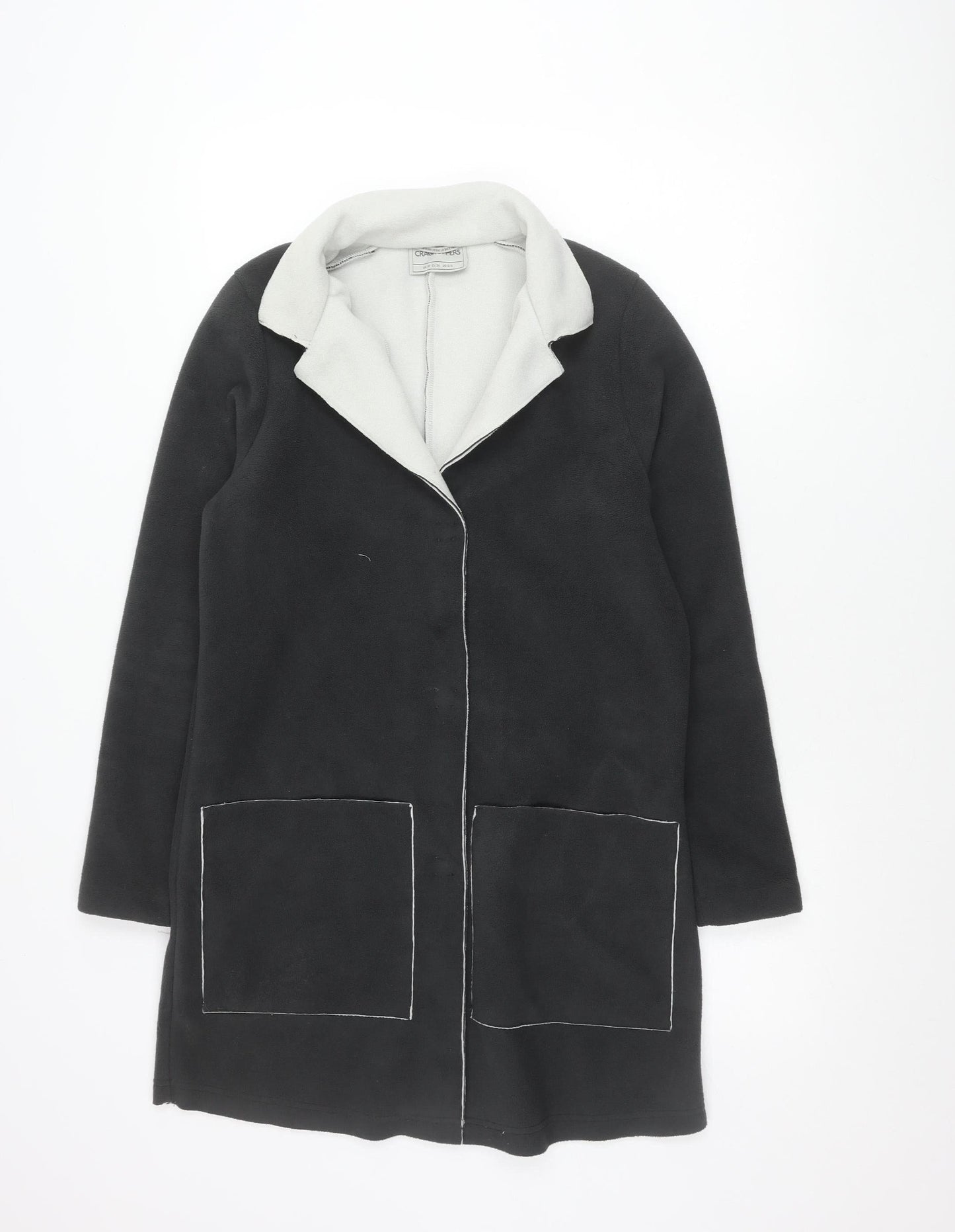 Craghoppers Womens Black Size 10 Fleece Jacket Lightweight Zip
