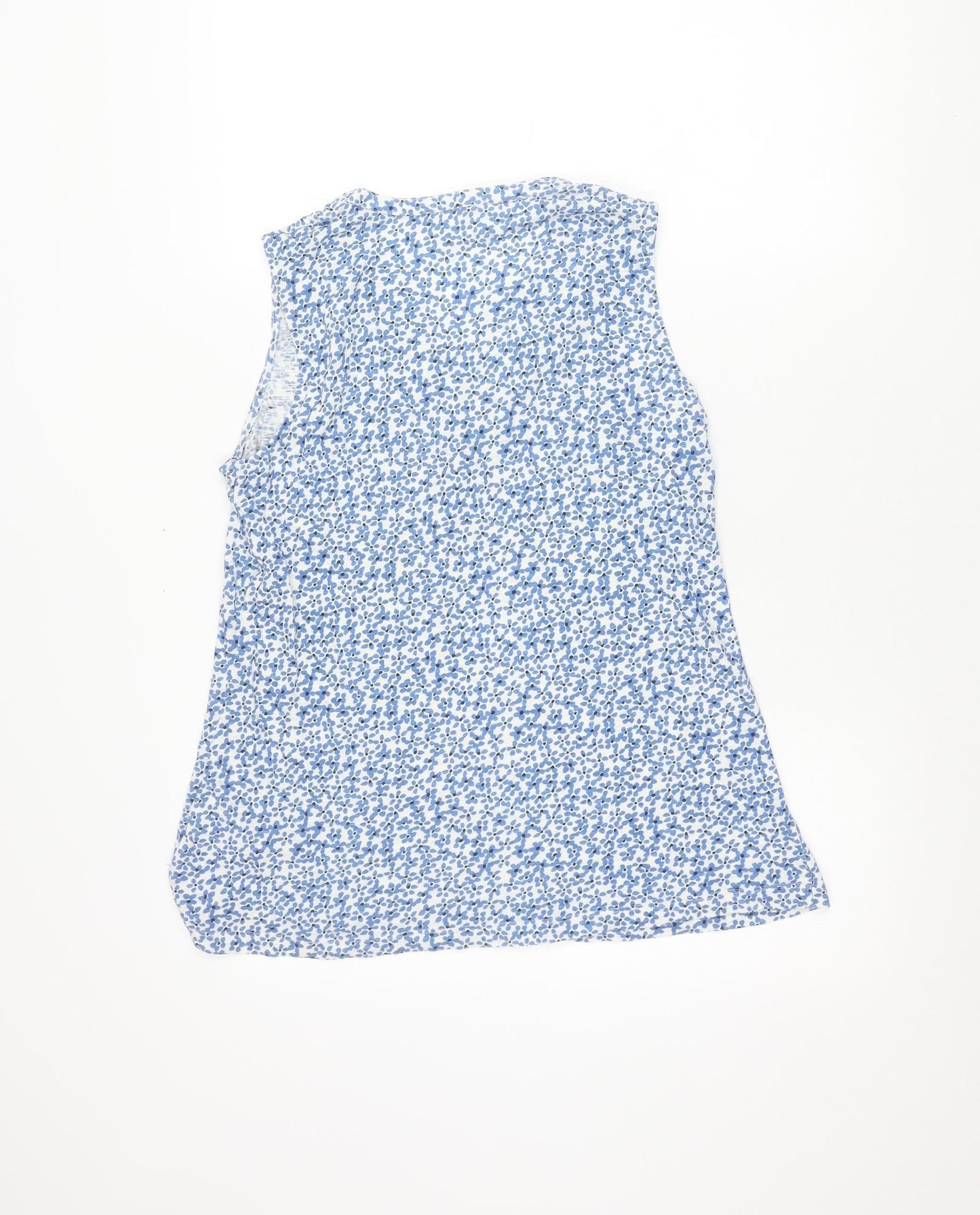 Seasalt Cornwall Women’s Blue Floral Organic Cotton Tank Top UK 12
