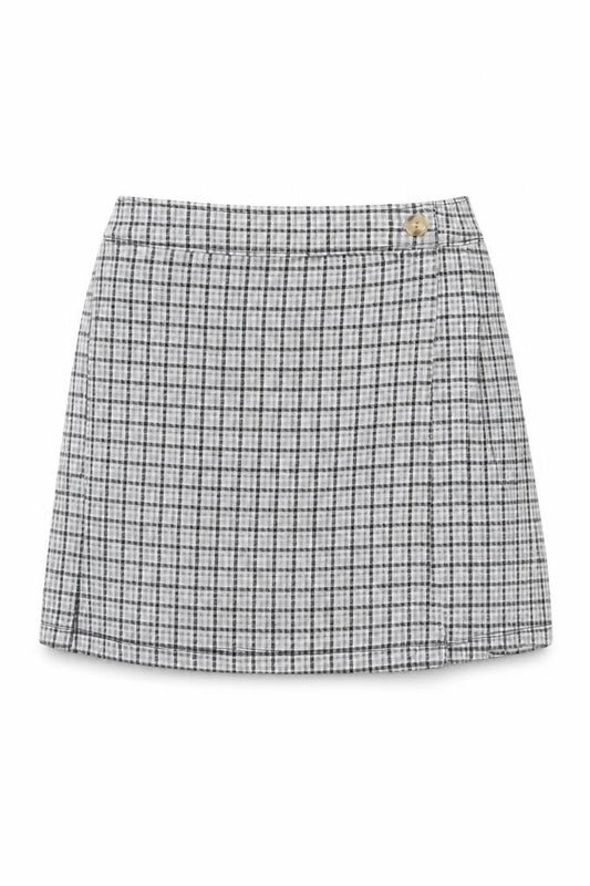 Abercrombie & Fitch Kids Teens Grey Check Pleated Skort Size 14