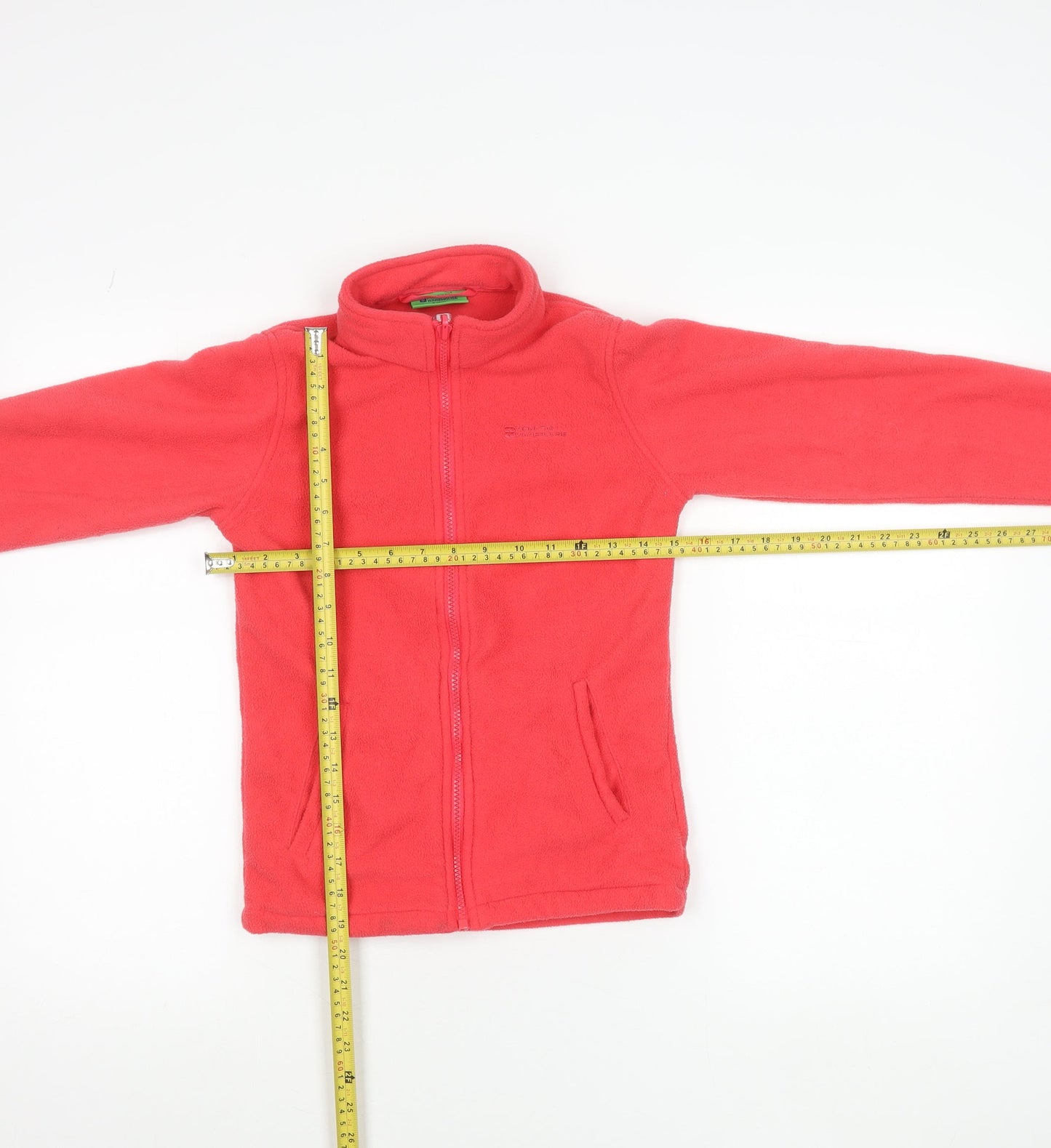 Mountain Warehouse Girls Red Fleece Jacket 9-10 Years Full Zip Outdoor