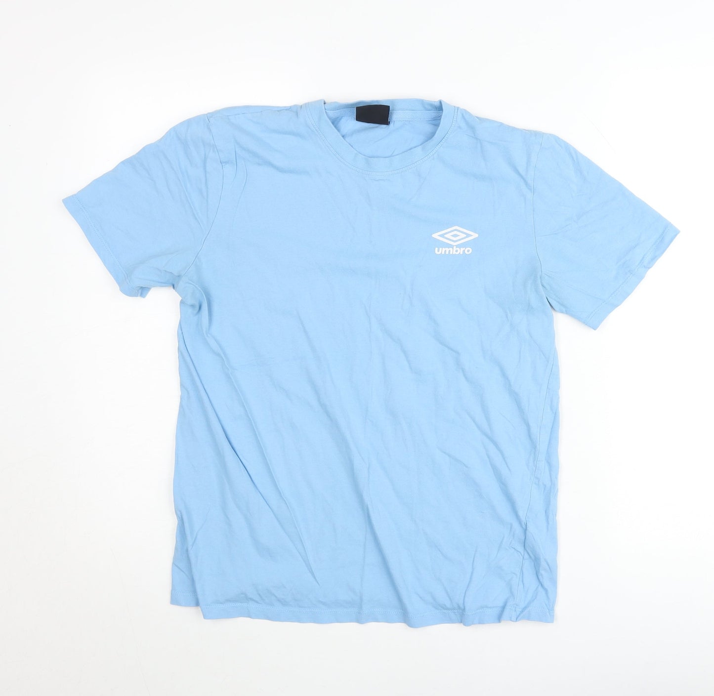 Umbro Women Blue M Basic Crew Neck Cotton T-Shirt