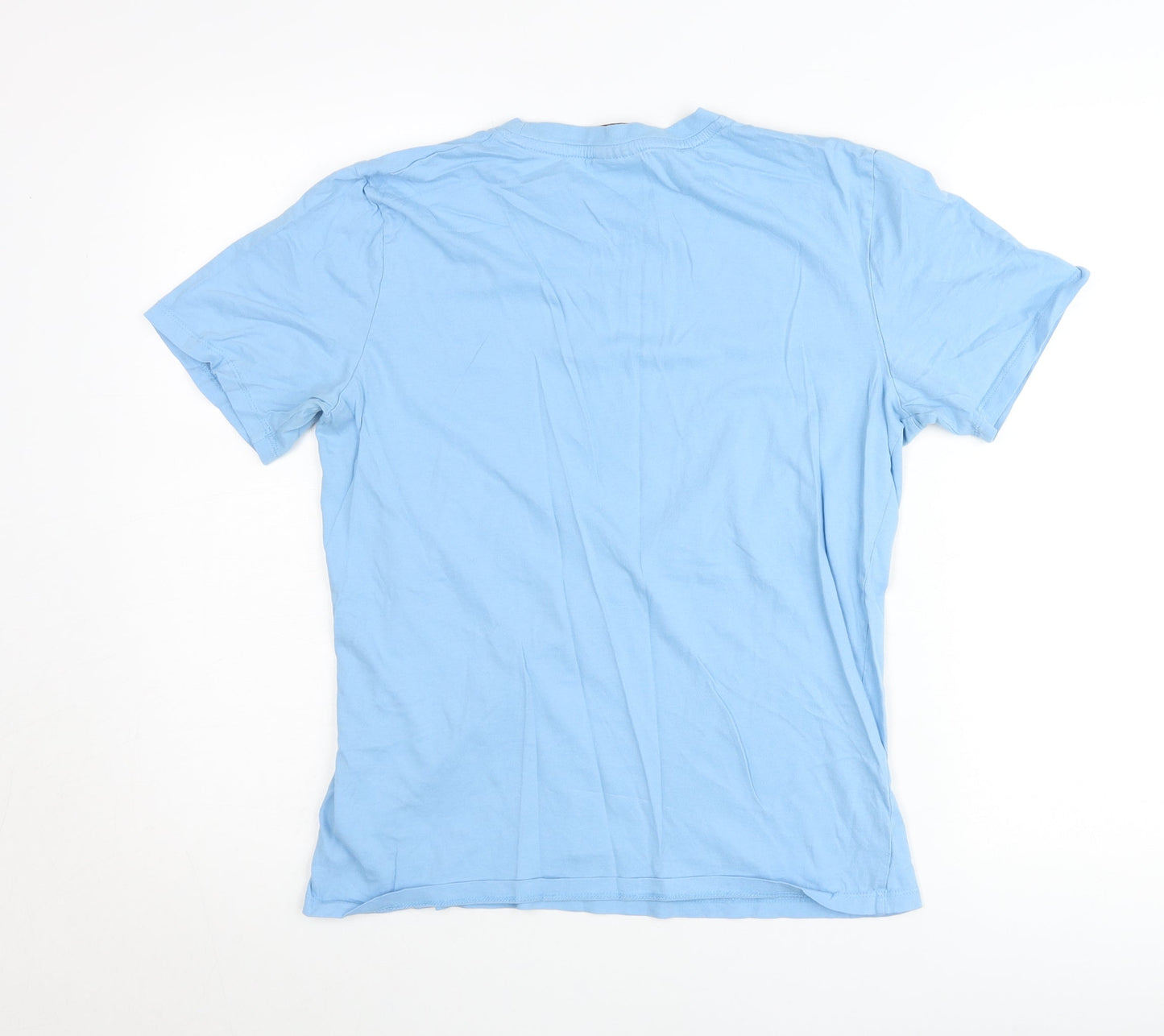 Umbro Women Blue M Basic Crew Neck Cotton T-Shirt