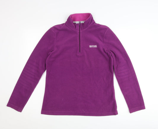 Regatta Women’s Purple Fleece Pullover Jumper UK 10 Outdoor