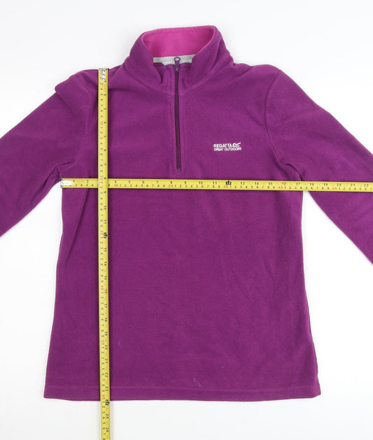 Regatta Women’s Purple Fleece Pullover Jumper UK 10 Outdoor