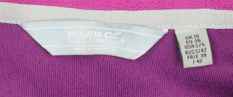 Regatta Women’s Purple Fleece Pullover Jumper UK 10 Outdoor