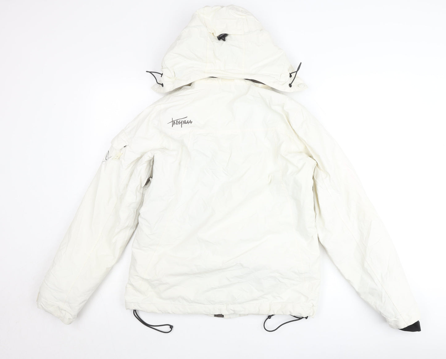 Trespass Women’s White Ski Jacket S Waterproof Windproof Hooded