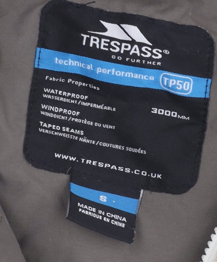Trespass Women’s White Ski Jacket S Waterproof Windproof Hooded