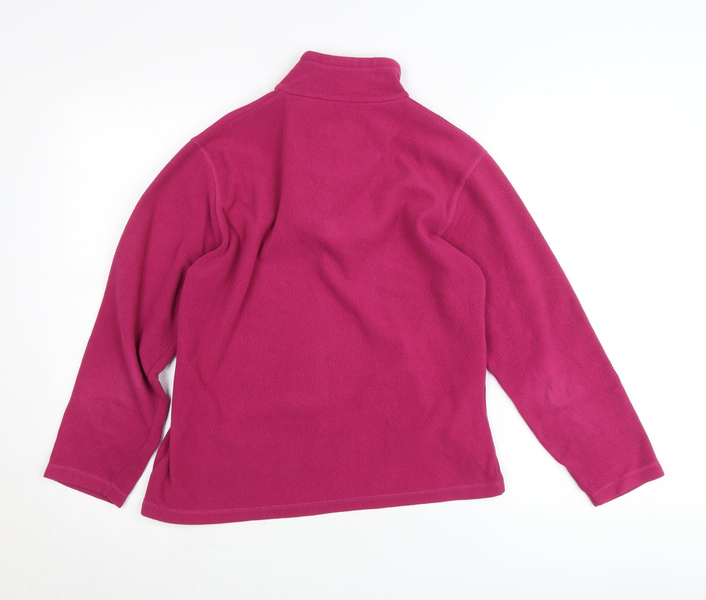 Regatta Women’s Pink Size 12 Fleece Jumper Mock Neck 1/2 Zip Pullover