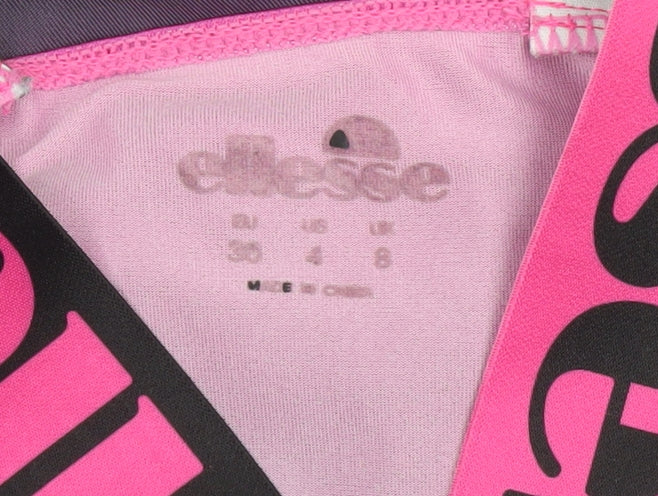 Ellesse Womens Pink Racerback Tank Top Size 8 Lightweight Gym Yoga