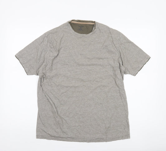 James Pringle Men's Grey Medium Cotton Crew Neck T-Shirt