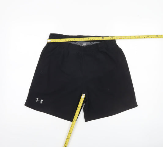 Under Armour Men’s Black Medium Athletic Shorts Gym Training