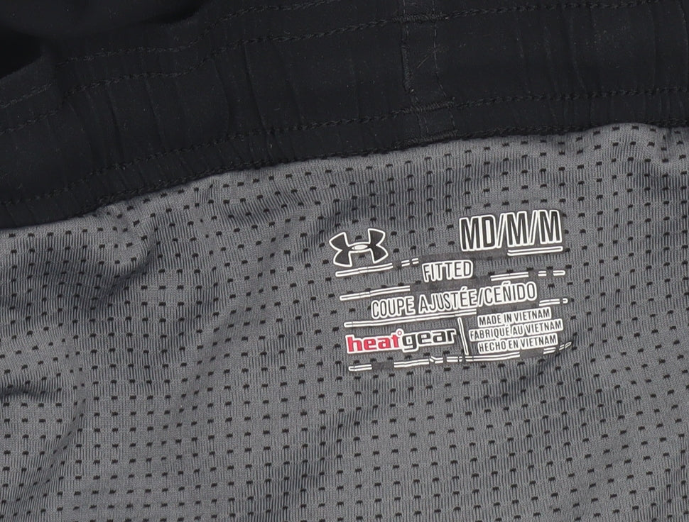 Under Armour Men’s Black Medium Athletic Shorts Gym Training
