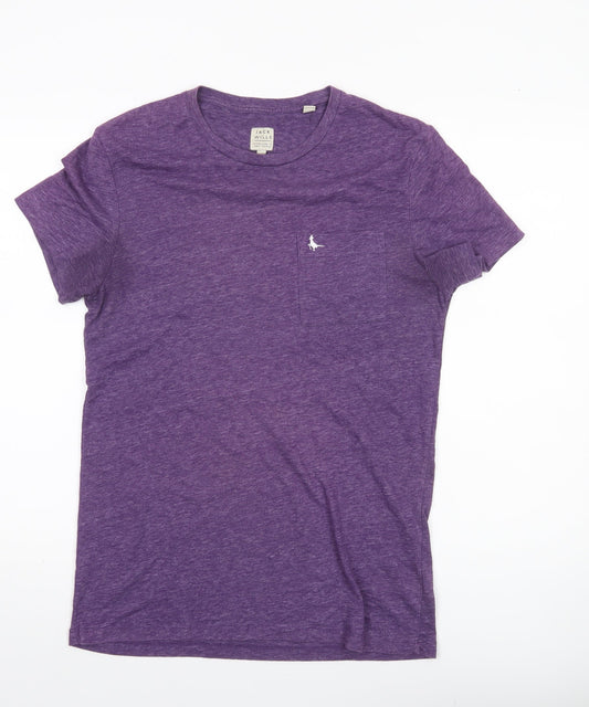 Jack Wills Men's Purple Slim Fit Crew Neck T-Shirt Size S