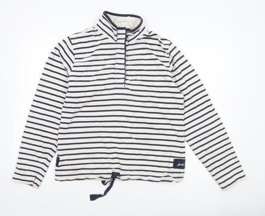 Joules Women’s Ivory Striped Pullover Sweatshirt Size 14