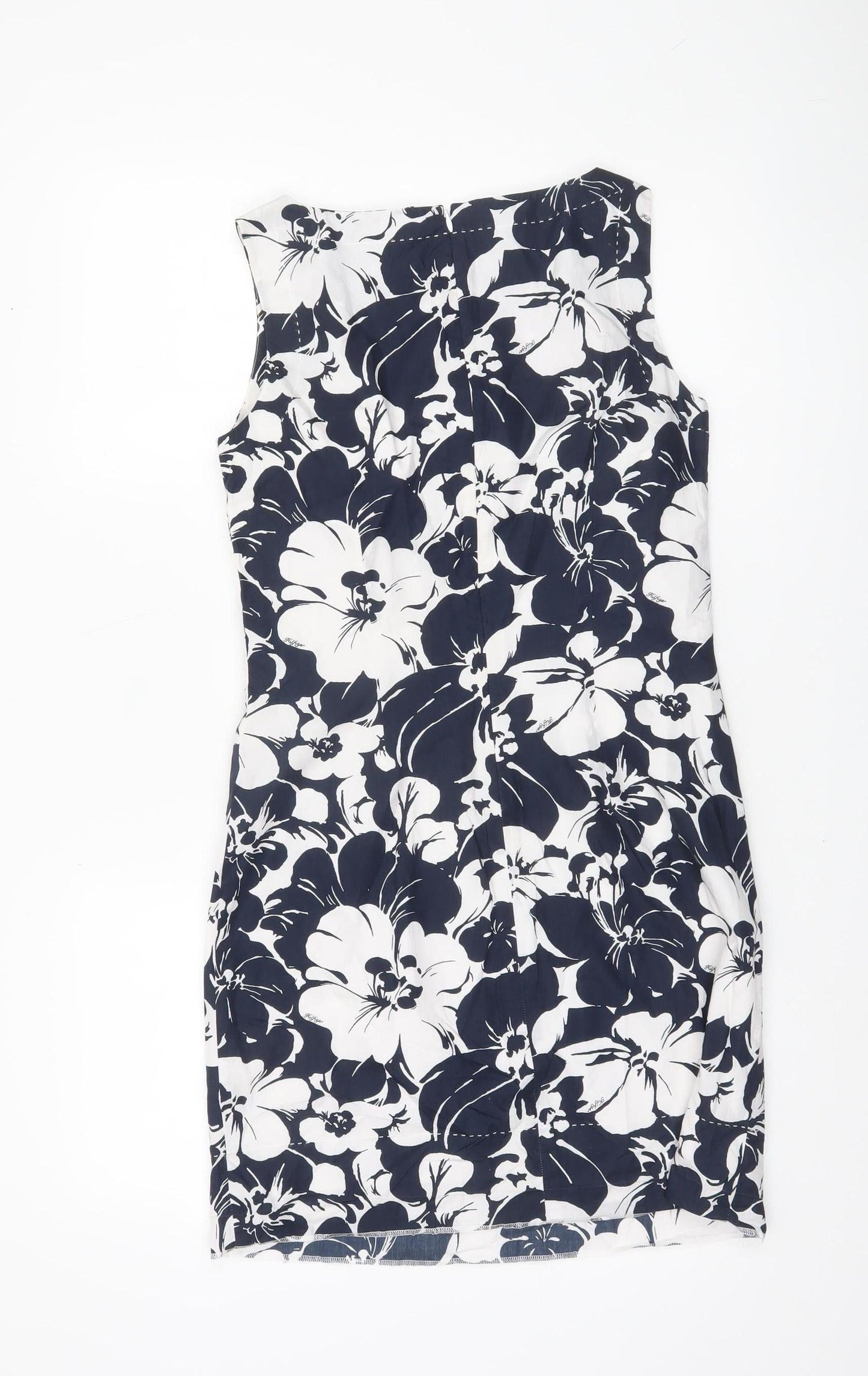 Tommy Hilfiger Women’s Black White Floral Sheath Dress Size 6