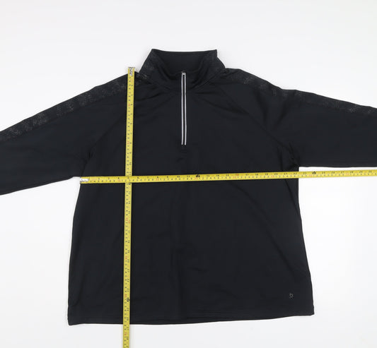 St. Bernard Dunnes Stores Men’s Black XL 1/2 Zip Pullover Sweatshirt