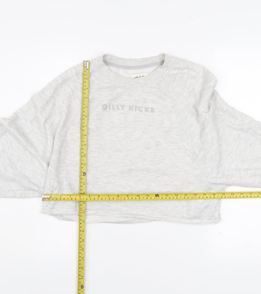 Gilly Hicks by Hollister Womens Grey XS Cropped Sweatshirt