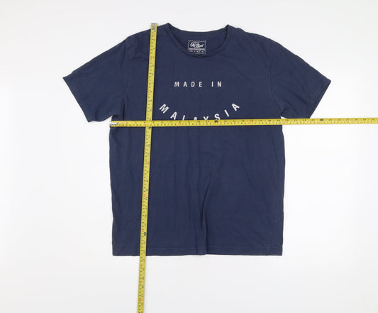 Old Skool Men’s Blue L Graphic Print Crew Neck T-Shirt