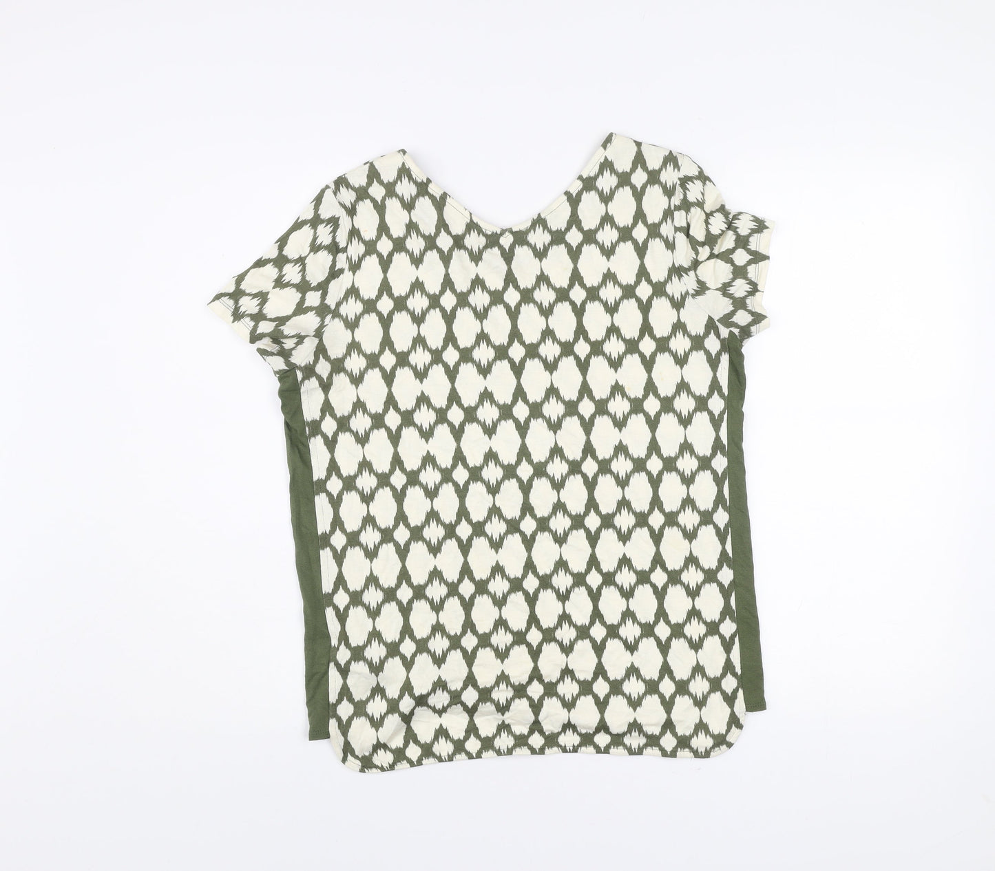 Marks and Spencer Womens Green Geometric T-Shirt Size 10