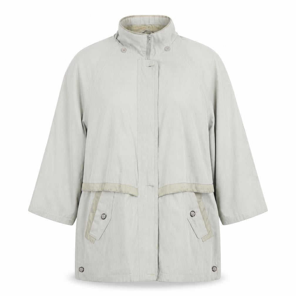 Compliments Women’s Beige Size 16 Mid-Length Overcoat with Pockets