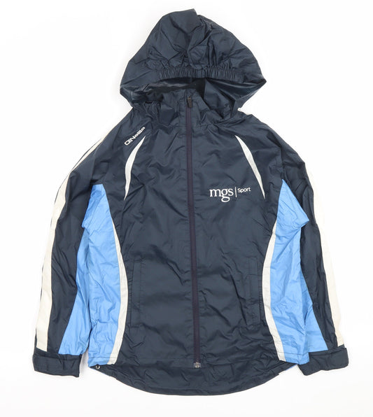 O'Neills Boys Blue Hooded Windbreaker Jacket Age 9-10 Years Sports Zip
