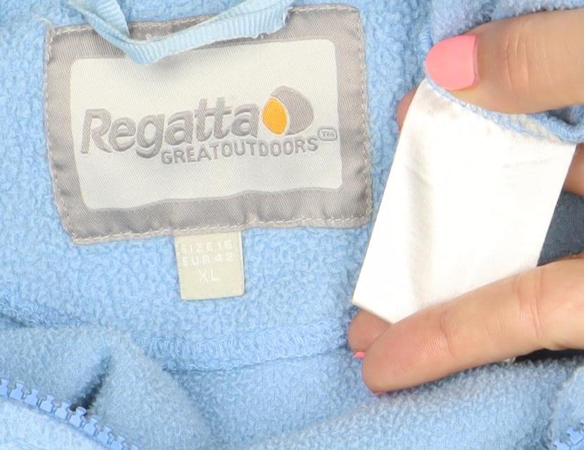 Regatta Women Blue XL Fleece Jacket Full Zip Outdoor Casual
